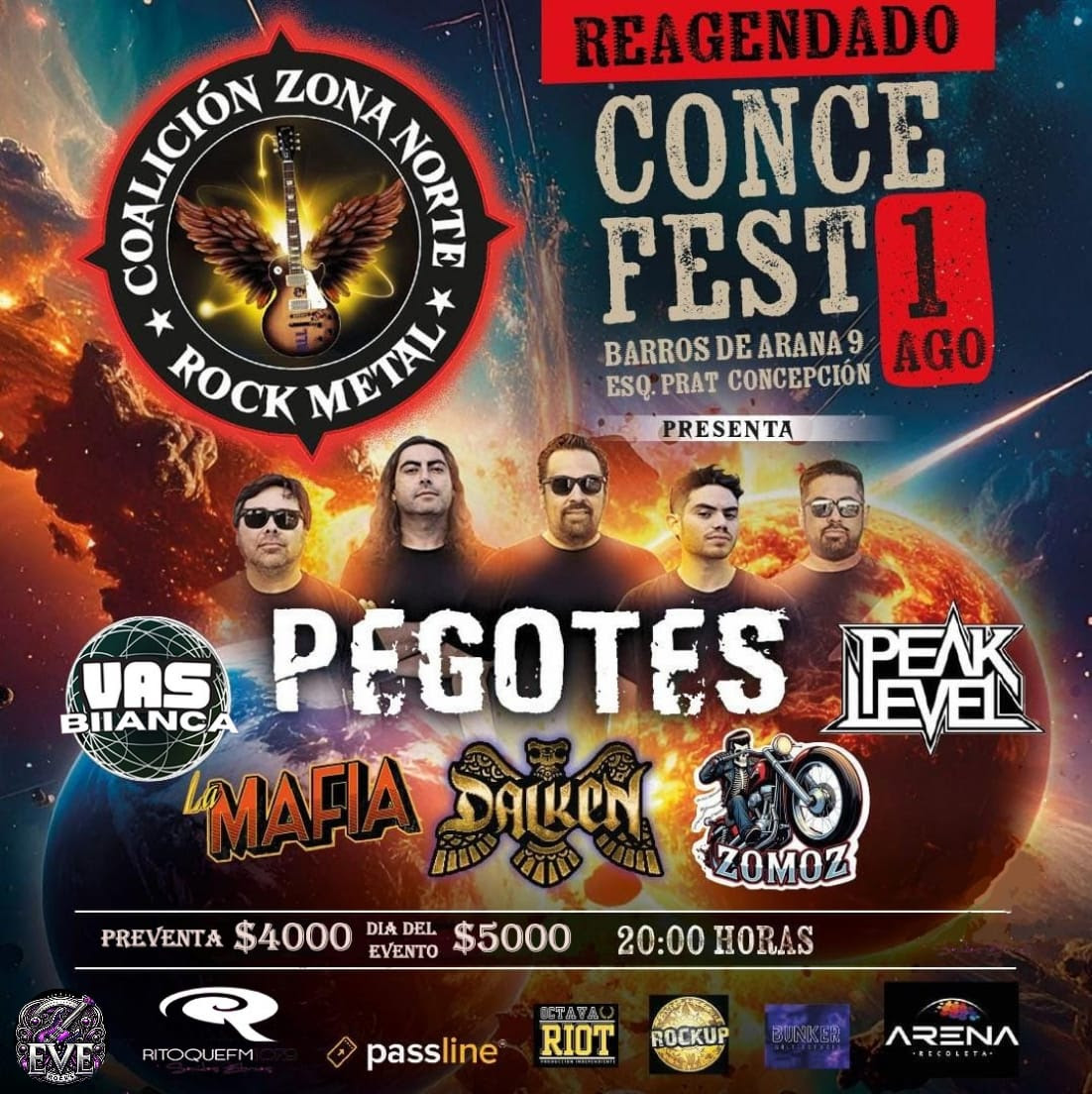 Peak Level confirma fechas en vivo en Santiago y Concepción